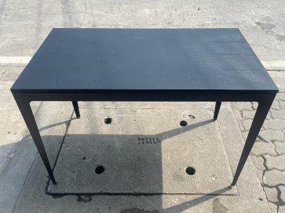 โต๊ะทำงานท็อปไม้สีดำ โครงขาเหล็ก