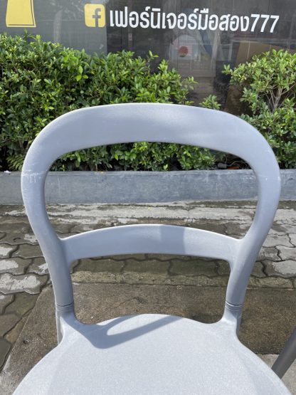 เก้าอี้ สไตล์โมเดิร์น สีเทาเข้ม วัสดุพลาสติก PP