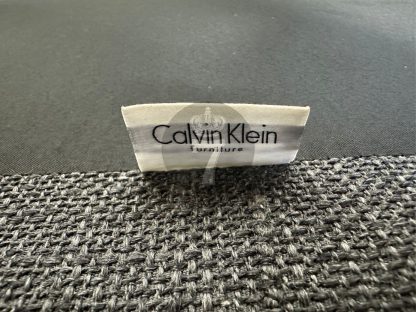 16.โซฟา 3 ที่นั่ง เบาะผ้าสีเทา เเบรนด์ Calvin Klein