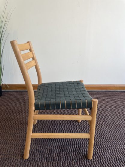 เก้าอี้ไม้จริง เบาะเชือกสาน