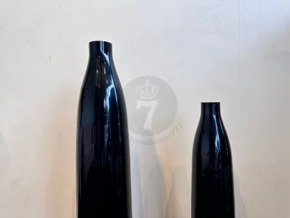 07.แจกันทรงขวดแก้วสีดำ 2 ขนาด แบรนด์ Calligaris Made In Poland