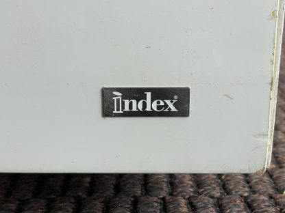 เตียง 6 ฟุต แบรนด์ INDEX หัวเตียงบุหนังเทียมสีขาว-ดำ