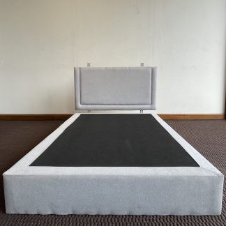 เตียง 3.5 ฟุต โครงไม้ MDF สีน้ำตาล