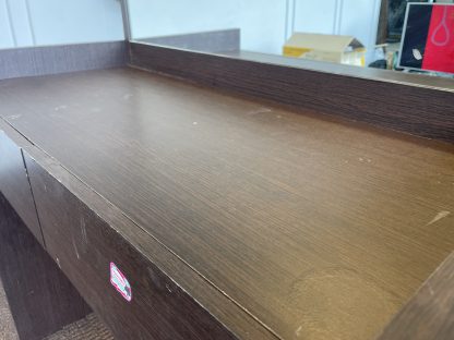โต๊ะเครื่องแป้ง 2 ลิ้นชัก ไม้ MDF สีน้ำตาล แบรนด์ KONCEPT