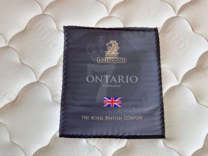 10 เตียงนอน 5 ฟุต บุผ้าสีเทา แบรนด์ Modernform พร้อมที่นอนยางพารา 5 ฟุต แบรนด์ Dunlopillo