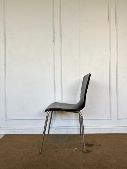 เก้าอี้อเนกประสงค์ เบาะหนังเทียม สีดำ โครงขาเหล็ก แบรนด์ T:Scale