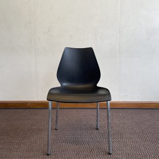 เก้าอี้บาร์ เบาะหนังเทียม สีดำ โครงขาเหล็ก แบรนด์ Fergie