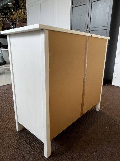 ตู้ไซด์บอร์ด 3 ลิ้นชัก โครงไม้ยาง สีขาว แบรนด์ IKEA