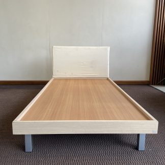 เตียง 3.5 ฟุต แบรนด์ SB โครงเตียงไม้ MDF สีบีชลายไม้