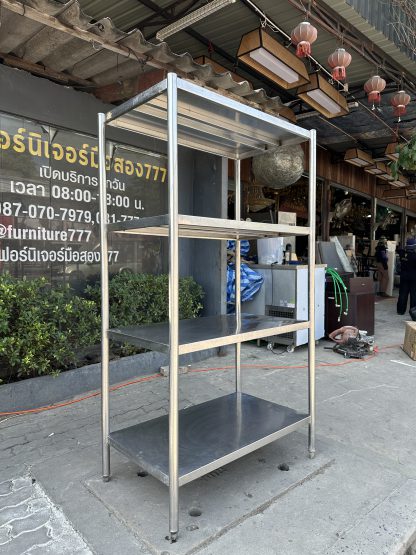 ชั้นวางของสแตนเลส 4 ชั้นวาง (สูง 181 CM.)