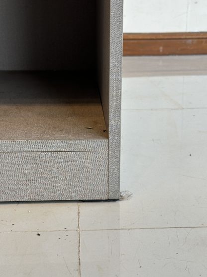 ตู้โชว์ทรงสูง 6 ชั้น แบรนด์ SB FURNITURE ชั้นปรับระดับได้ โครงไม้ MDF สีเทาอ่อน