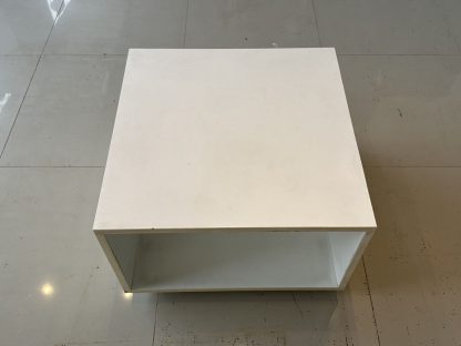 โต๊ะกลาง มีช่องเก็บของ โครงฐานไม้ MDF สีขาว