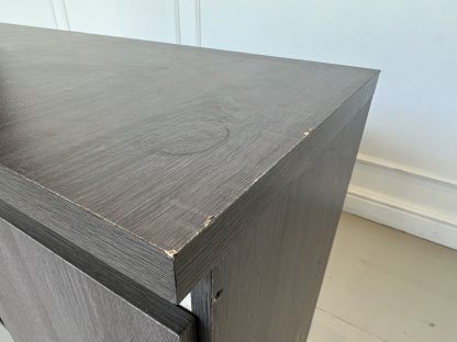ตู้วางทีวี 1 บานเปิด โครงไม้ MDF สีเทาลายไม้