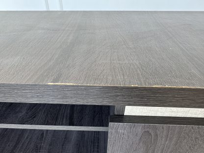 ตู้วางทีวี 1 บานเปิด โครงไม้ MDF สีเทาลายไม้