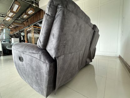 โซฟาเบด 2 ที่นั่ง แบรนด์ SB FURNITURE เบาะผ้ากำมะหยี่สีเทาเข้ม