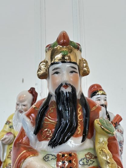 ของตกแต่ง ชุดเทพเจ้า ฮก ลก ซิ่ว วัสดุกระเบื้อง