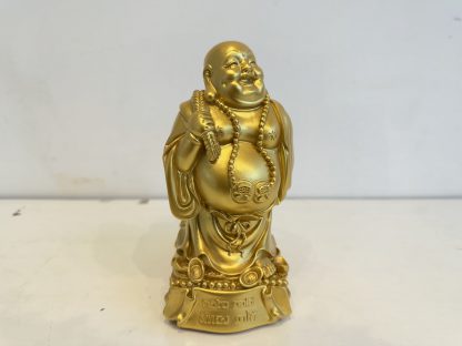 ของตกแต่ง ตุ๊กตาปูนปาสเตอร์ พระสังกัจจายน์รากถุงเงิน สีทอง