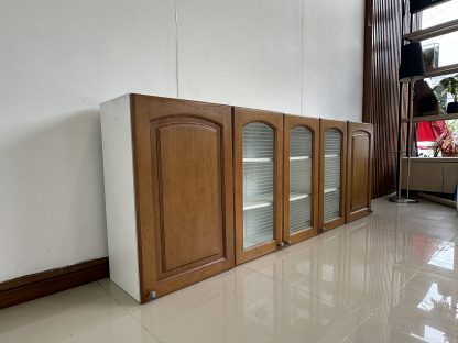 ชุดตู้ติดผนัง 2 บานเปิดทึบ 3 บานเปิดกระจก