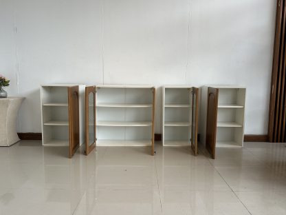 ชุดตู้ติดผนัง 2 บานเปิดทึบ 3 บานเปิดกระจก