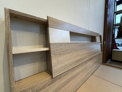 เตียง ขนาด 5 ฟุต โครงไม้ MDF สีบีชลายไม้