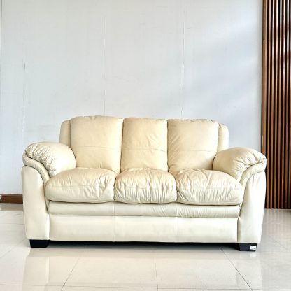 โซฟา 3 ที่นั่ง แบรนด์ SB FURNITURE เบาะหนังแท้ผิวสัมผัส