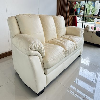 โซฟา 3 ที่นั่ง แบรนด์ SB FURNITURE เบาะหนังแท้ผิวสัมผัส