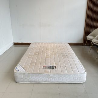 ที่นอนฟองน้ำ ขนาด 5 ฟุต หุ้มหนัง PU สีน้ำตาลเข้ม