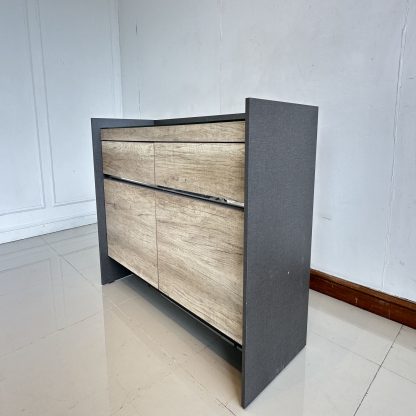ตู้เก็บของ 4 ลิ้นชัก แบรนด์ SB FURNITURE ท็อปกระจก