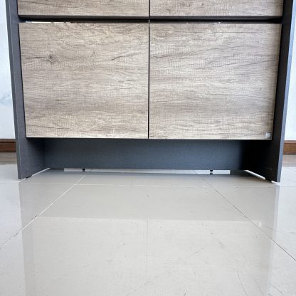 ตู้เก็บของ 4 ลิ้นชัก แบรนด์ SB FURNITURE ท็อปกระจก