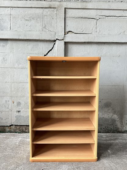 ตู้โชว์ 6 ชั้นวาง โครง MDF สีบีชลายไม้