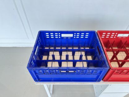 ลังพลาสติก ใส่แก้วน้ำ 12 ช่อง