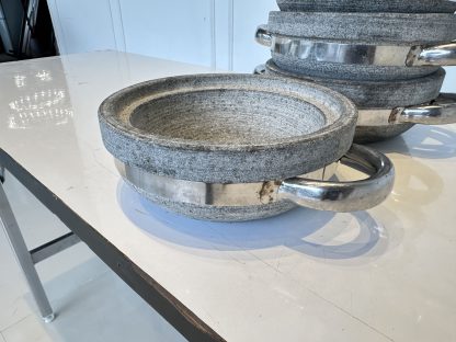 ถ้วยหินทนความร้อน แบบมีหูจับสแตนเลส