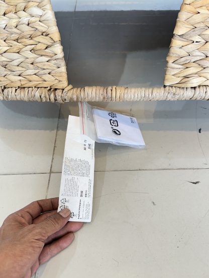 เก้าอี้โยก แบรนด์ IKEA รุ่น PS GULLHOLMEN วัสดุใบตองสานกับโครงเหล็ก