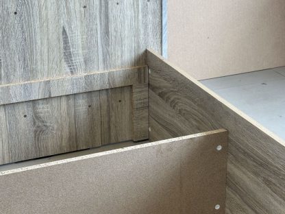 เตียง ขนาด 5 ฟุต โครงไม้ MDF สีบีชลายไม้