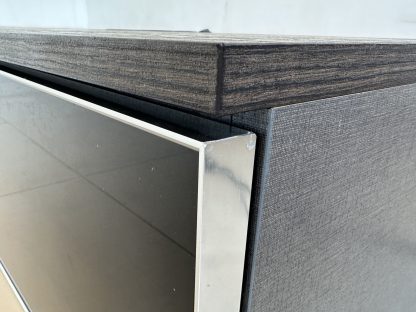 ตู้วางทีวีติดผนัง 3 ลิ้นชัก โครงไม้ MDF สีน้ำตาลลายไม้