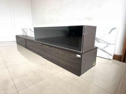 ชุดตู้วางทีวีติดผนัง พร้อมชั้นโชว์ แบรนด์ SB FURNITURE