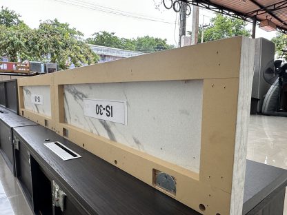 ชุดตู้วางทีวีติดผนัง พร้อมชั้นโชว์ แบรนด์ SB FURNITURE