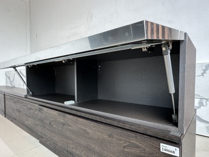 ชุดตู้วางทีวีติดผนัง พร้อมชั้นโชว์ แบรนด์ SB FURNITURE