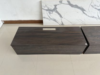 ชุดตู้วางทีวีติดผนัง พร้อมชั้นโชว์ แบรนด์ SB FURNITURE