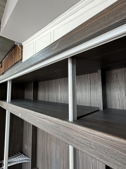 ตู้เสื้อผ้า 2 บานพับกระจกเงาสีชา แบรนด์ SB FURNITURE