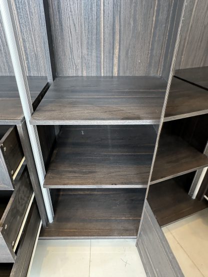 ตู้เสื้อผ้า 2 บานพับกระจกเงาสีชา แบรนด์ SB FURNITURE