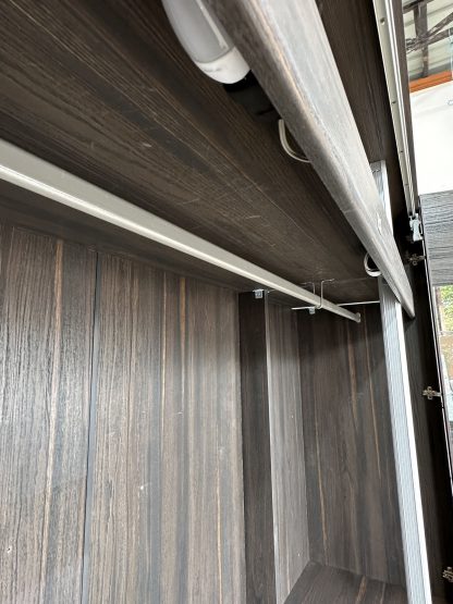 ตู้เสื้อผ้า 2 บานพับกระจกเงาสีชา แบรนด์ SB FURNITURE