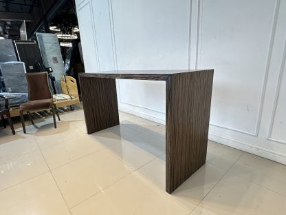 โต๊ะบาร์ ท็อปไม้ MDF อย่างหนา สีน้ำตาลลายไม้