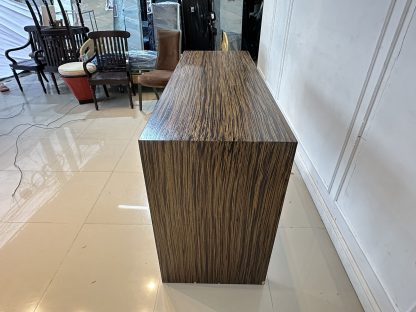 โต๊ะบาร์ ท็อปไม้ MDF อย่างหนา สีน้ำตาลลายไม้