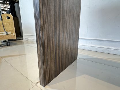 โต๊ะบาร์ ท็อปไม้ MDF อย่างหนา สีน้ำตาลลายไม้