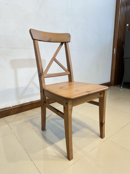 เก้าอี้ไม้สน แบรนด์ IKEA รุ่น INGOLF สีน้ำตาล