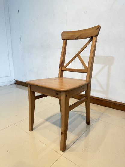 เก้าอี้ไม้สน แบรนด์ IKEA รุ่น INGOLF สีน้ำตาล