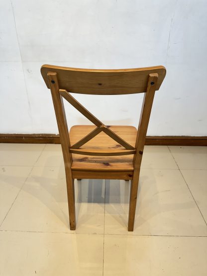 เก้าอี้ไม้สน แบรนด์ IKEA รุ่น INGOLF สีน้ำตาล