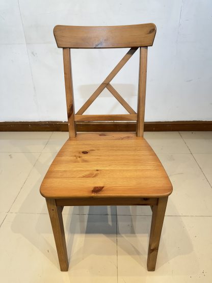 เก้าอี้ไม้สน แบรนด์ IKEA รุ่น INGOLF สีน้ำตาล