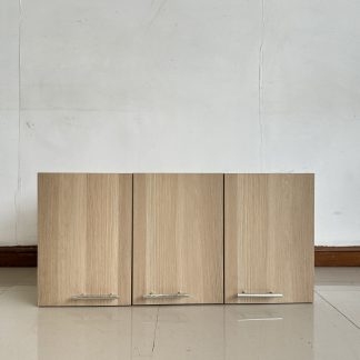 ตู้โชว์ 6 ชั้นวาง โครง MDF สีบีชลายไม้